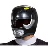 Disguise Black Ranger Helmet For Adults -Fun Costumes Store adult black ranger helmet