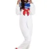 BigWan Apparel Co. Adult Stay Puft Marshmallow Man Costume Onesie -Fun Costumes Store adult stay puft marshmallow man costume onesie