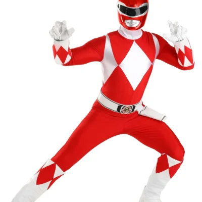 Fun Costumes Authentic Power Rangers Adult Red Ranger Costume 15 Fun Costumes Authentic Power Rangers Adult Red Ranger Costume -Fun Costumes Store authentic power rangers red ranger costume alt 3
