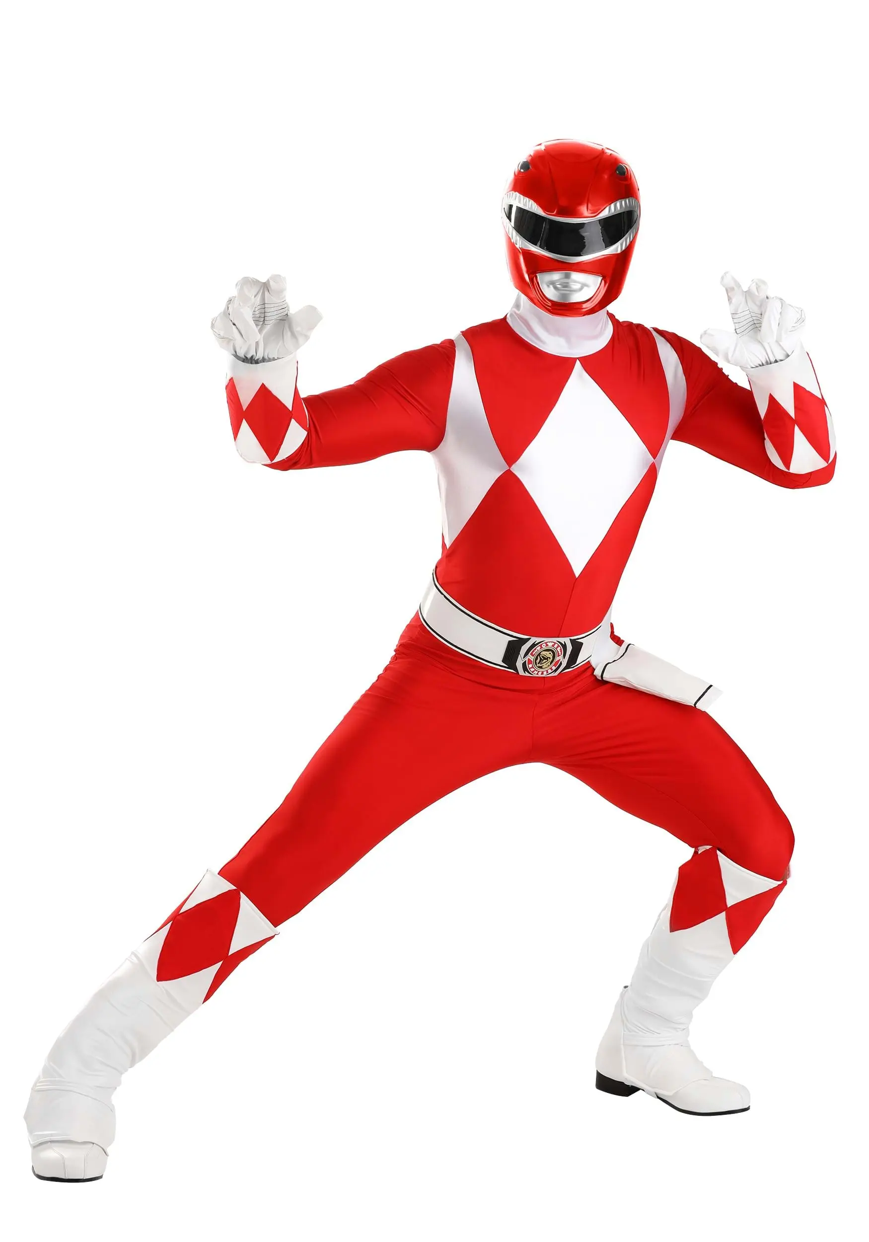 Fun Costumes Authentic Power Rangers Adult Red Ranger Costume 6 Fun Costumes Authentic Power Rangers Adult Red Ranger Costume - Image 4