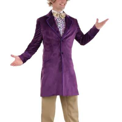 Haizhilan Garment CO., LTD Men's Authentic Willy Wonka Costume Jacket 8 Haizhilan Garment CO., LTD Men's Authentic Willy Wonka Costume Jacket -Fun Costumes Store authentic willy wonka jacket alt 2