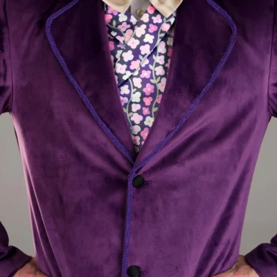 Haizhilan Garment CO., LTD Men's Authentic Willy Wonka Costume Jacket 9 Haizhilan Garment CO., LTD Men's Authentic Willy Wonka Costume Jacket -Fun Costumes Store authentic willy wonka jacket alt 3