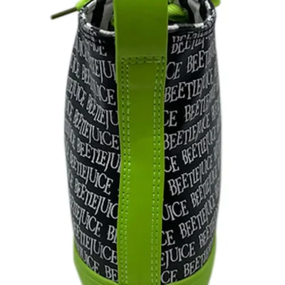 Ground Up Adult Beetlejuice Printed Logo Hi-Top Sneakers -Fun Costumes Store beetlejuice printed logo adult hi top sneakers alt 3