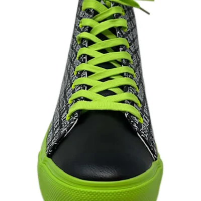 Ground Up Adult Beetlejuice Printed Logo Hi-Top Sneakers -Fun Costumes Store beetlejuice printed logo adult hi top sneakers alt 4