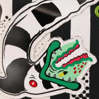 Ground Up Unisex Beetlejuice Black And White Striped Sneakers -Fun Costumes Store beetlejuice striped unisex sneakers alt 11