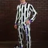 Cakeworthy Adult Beetlejuice PJ Set 1 Cakeworthy Adult Beetlejuice PJ Set -Fun Costumes Store cakeworthy beetlejuice pajama set for adults 0