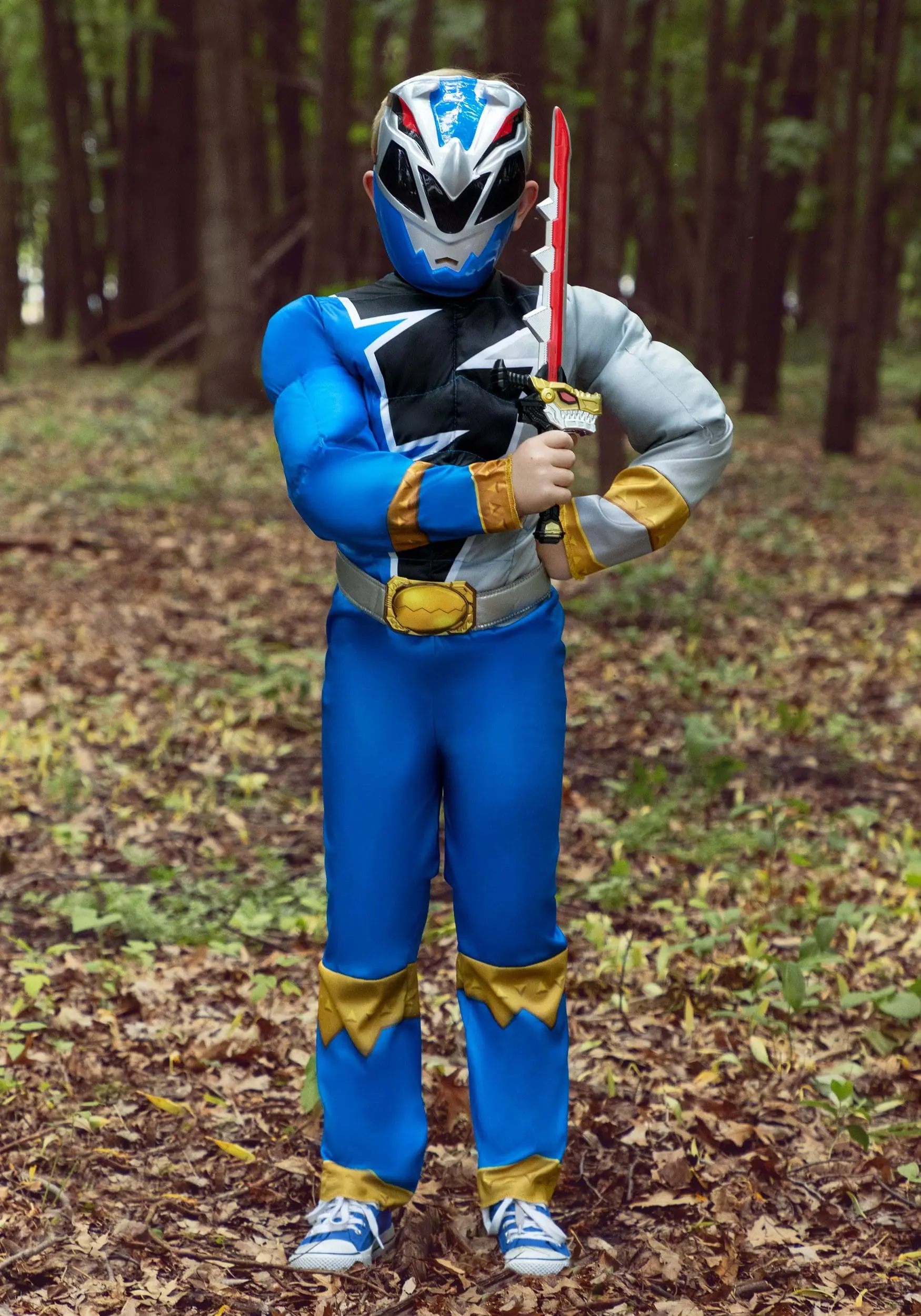 Disguise Power Rangers Dino Fury Blue Ranger Costume For Kids 4 Disguise Power Rangers Dino Fury Blue Ranger Costume For Kids - Image 2