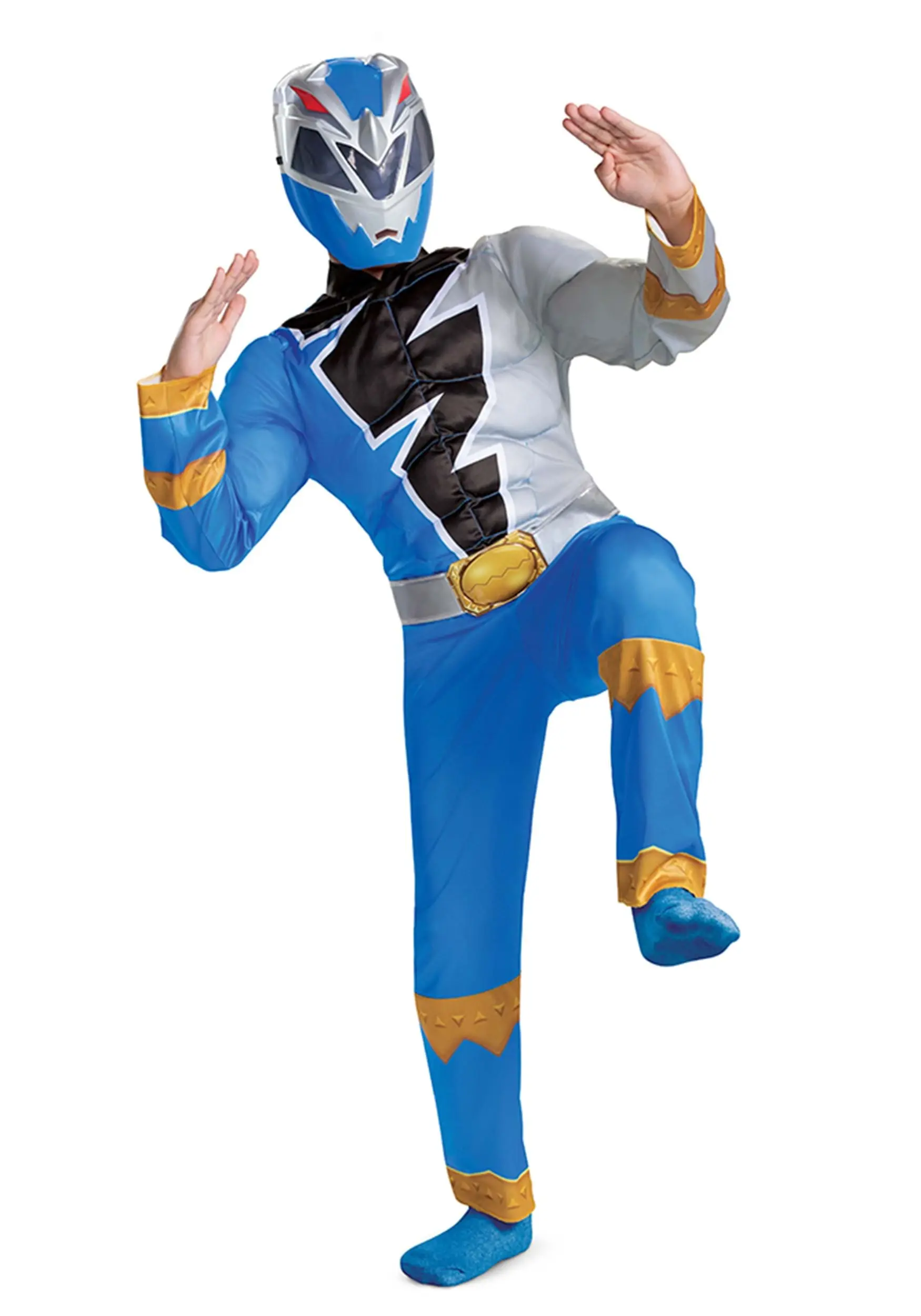 Disguise Power Rangers Dino Fury Blue Ranger Costume For Kids 9 Disguise Power Rangers Dino Fury Blue Ranger Costume For Kids - Image 7