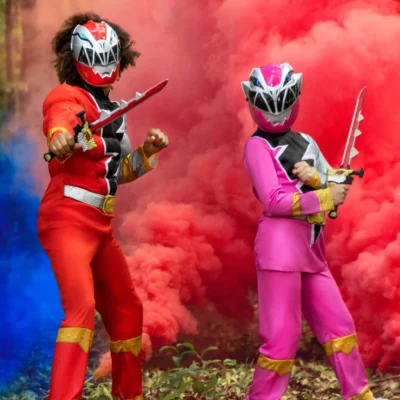 Disguise Power Rangers Dino Fury Pink Ranger Costume For Kids 15 Disguise Power Rangers Dino Fury Pink Ranger Costume For Kids -Fun Costumes Store child power rangers dino fury pink ranger costume alt 4