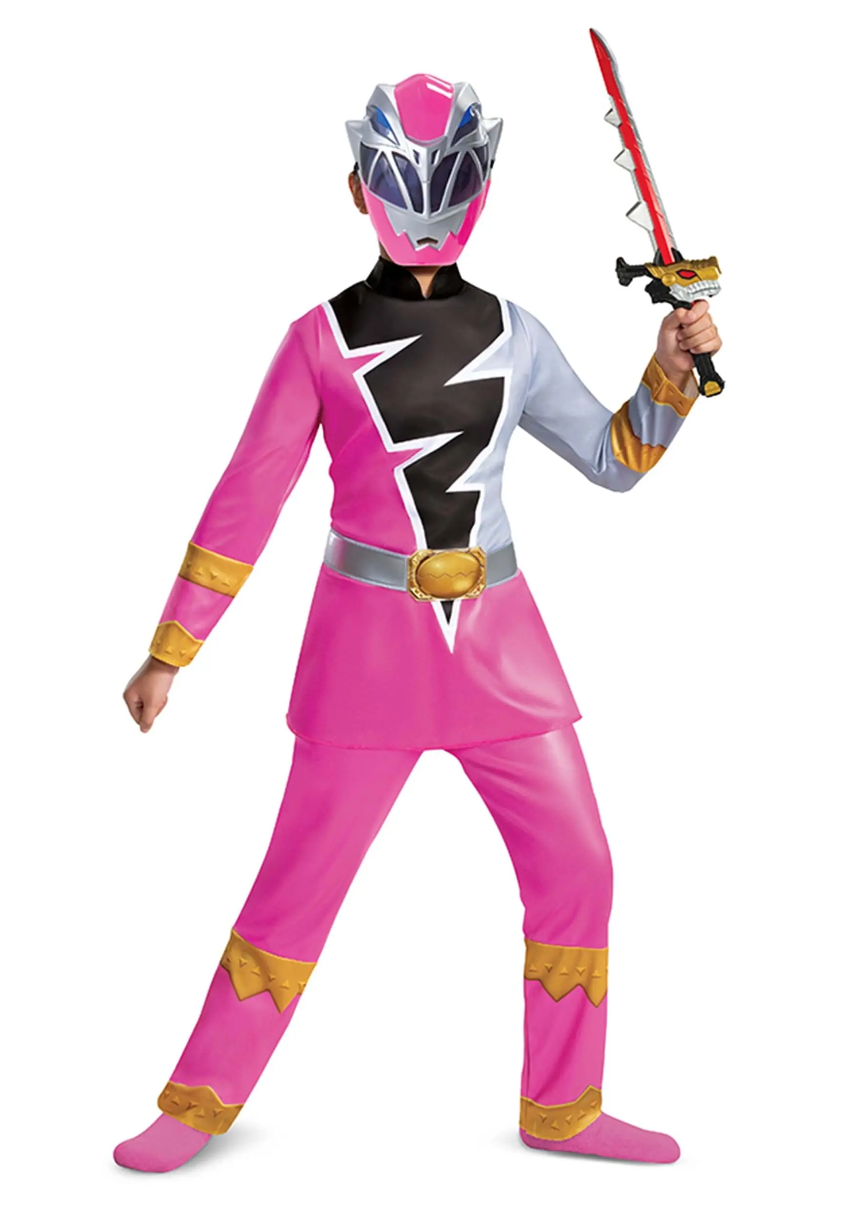 Disguise Power Rangers Dino Fury Pink Ranger Costume For Kids 9 Disguise Power Rangers Dino Fury Pink Ranger Costume For Kids - Image 7