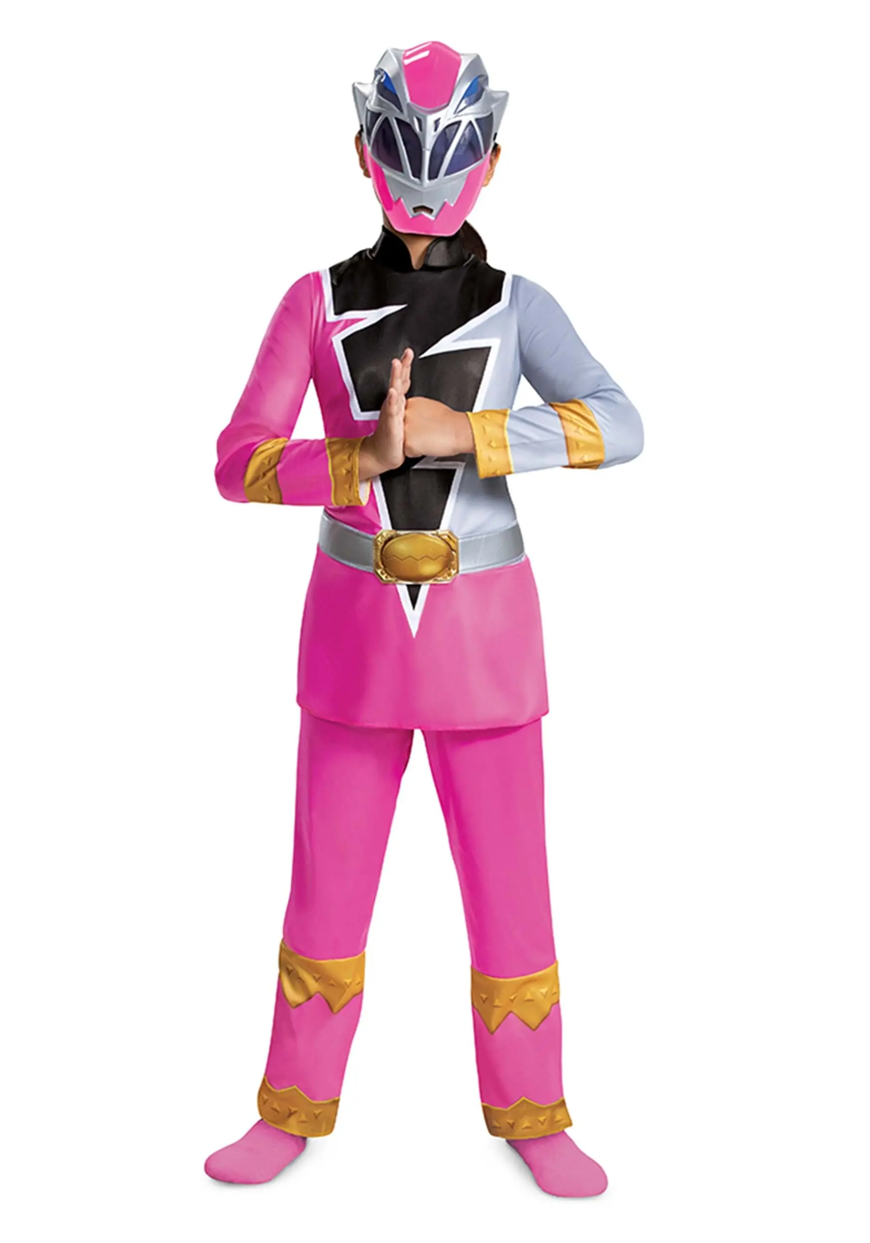 Disguise Power Rangers Dino Fury Pink Ranger Costume For Kids 11 Disguise Power Rangers Dino Fury Pink Ranger Costume For Kids - Image 9