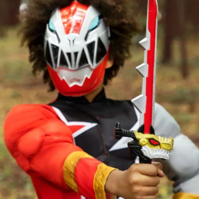 Disguise Power Rangers Dino Fury Red Ranger Costume For Kids -Fun Costumes Store child power rangers dino fury red ranger costume alt 2