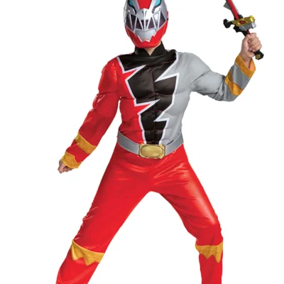 Disguise Power Rangers Dino Fury Red Ranger Costume For Kids -Fun Costumes Store child power rangers dino fury red ranger costume alt 7