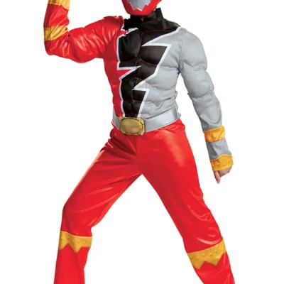Disguise Power Rangers Dino Fury Red Ranger Costume For Kids -Fun Costumes Store child power rangers dino fury red ranger costume alt 9