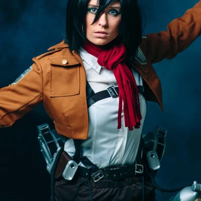 Fun Costumes Attack On Titan Mikasa Deluxe Costume 15 Fun Costumes Attack On Titan Mikasa Deluxe Costume -Fun Costumes Store deluxe attack on titan mikasa costume alt 3