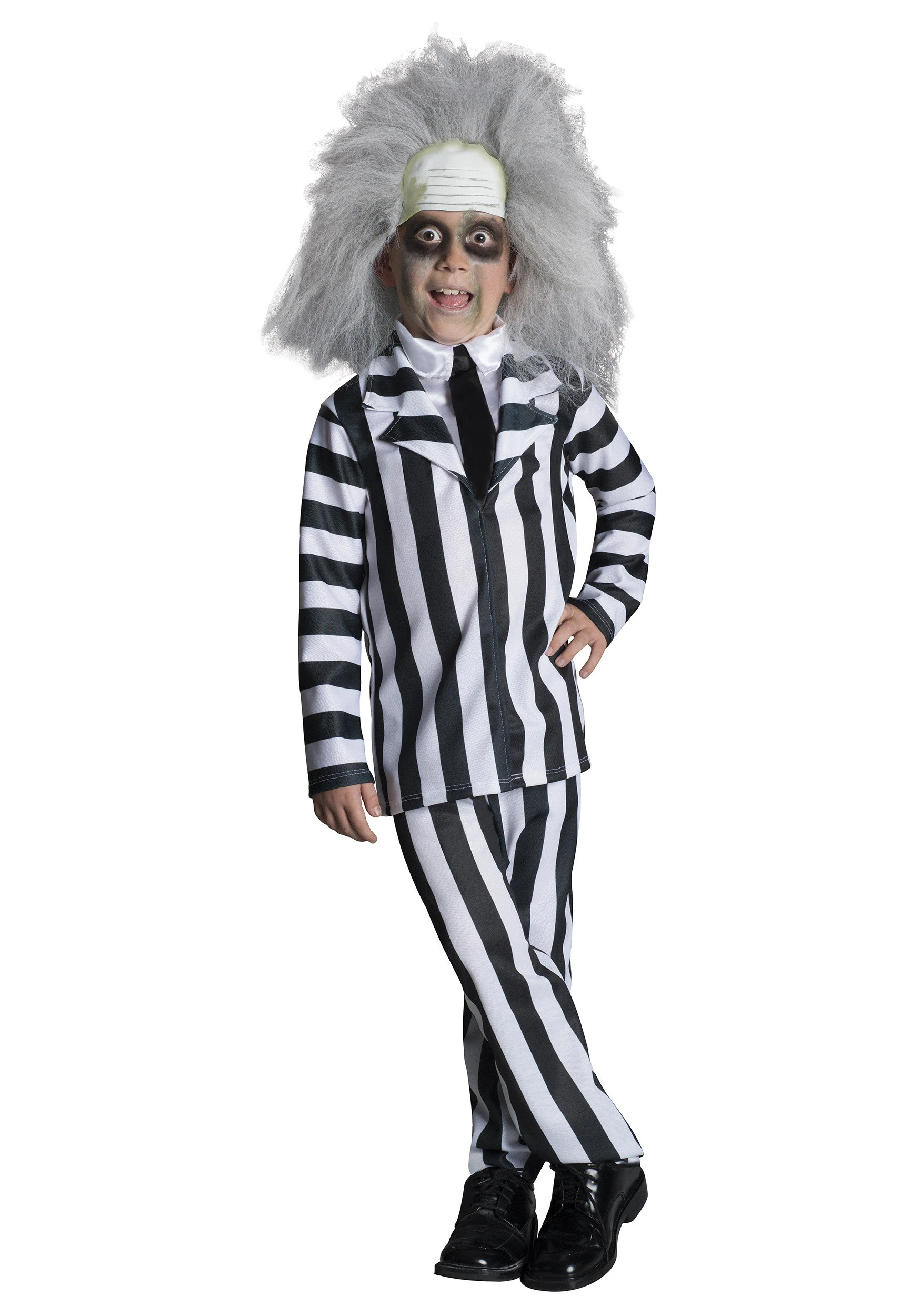 Rubies Costume Co. Inc Kid's Deluxe Beetlejuice Costume 3 Rubies Costume Co. Inc Kid's Deluxe Beetlejuice Costume