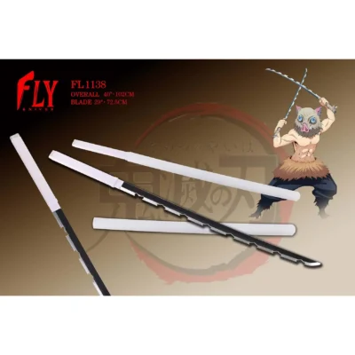 Ruian Fly Cutlery Demon Slayer Inosuke Cosplay Sword 7 Ruian Fly Cutlery Demon Slayer Inosuke Cosplay Sword -Fun Costumes Store demon slayer inosuke cosplay sword alt 2