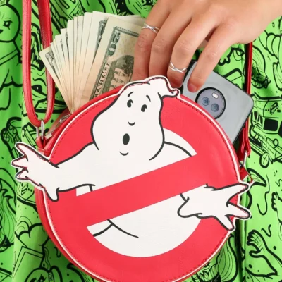 OMG Handbags Ghostbusters Logo Halloween Bag -Fun Costumes Store ghostbusters logo halloween handbag purse alt2