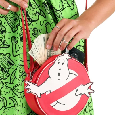OMG Handbags Ghostbusters Logo Halloween Bag -Fun Costumes Store ghostbusters logo halloween handbag purse alt3