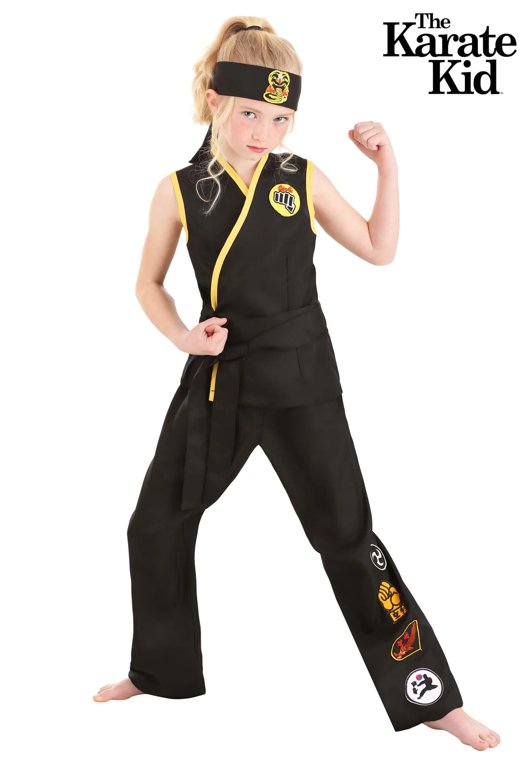 Fun Costumes Cobra Kai Costume For Girls 3 Fun Costumes Cobra Kai Costume For Girls