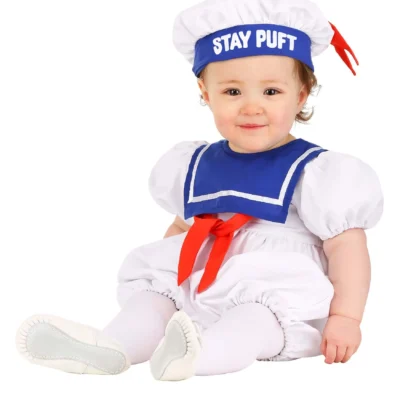 Fun Costumes Stay Puft Infant Ghostbusters Bubble Costume -Fun Costumes Store infants ghostbusters stay puft bubble costume alt 2