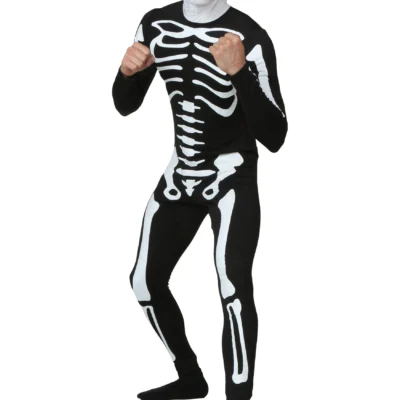 Fun Costumes Adult Karate Kid Skeleton Costume Suit