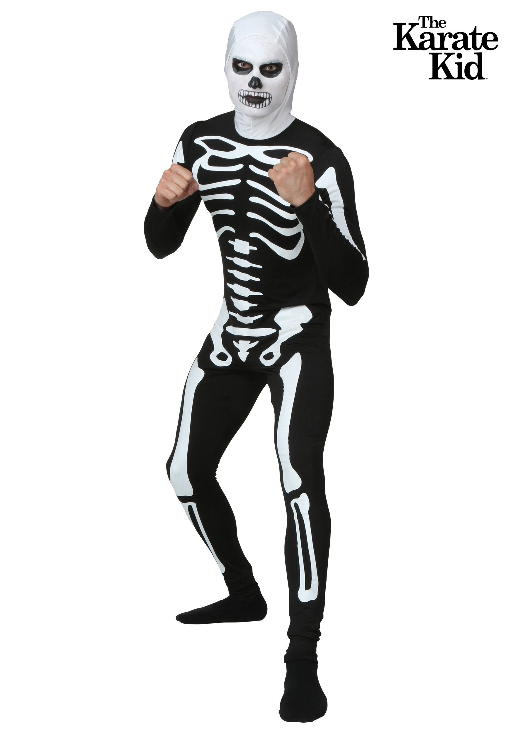 Fun Costumes Adult Karate Kid Skeleton Costume Suit 3 Fun Costumes Adult Karate Kid Skeleton Costume Suit