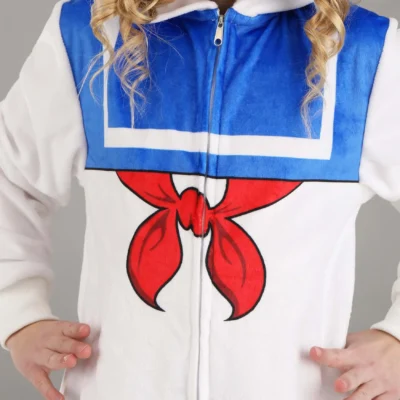 BigWan Apparel Co. Kid's Stay Puft Marshmallow Man Costume Onesie -Fun Costumes Store kids stay puft marshmallow man costume onesie alt 2