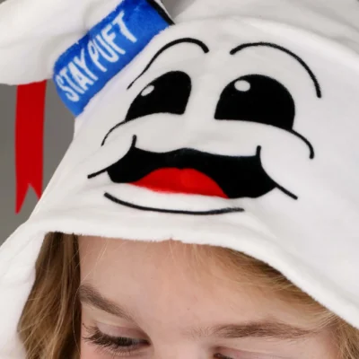 BigWan Apparel Co. Kid's Stay Puft Marshmallow Man Costume Onesie -Fun Costumes Store kids stay puft marshmallow man costume onesie alt 3