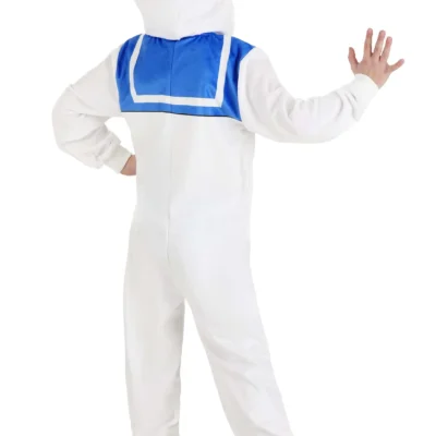 BigWan Apparel Co. Kid's Stay Puft Marshmallow Man Costume Onesie -Fun Costumes Store kids stay puft marshmallow man costume onesie alt 4