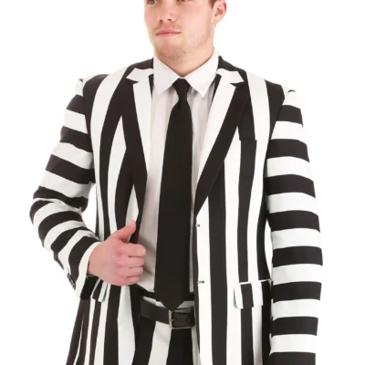 Haizhilan Garment CO., LTD Classic Beetlejuice Men's Blazer -Fun Costumes Store mens classic beetlejuice blazer alt 11