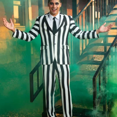 Haizhilan Garment CO., LTD Classic Beetlejuice Men's Blazer -Fun Costumes Store mens classic beetlejuice blazer alt 5