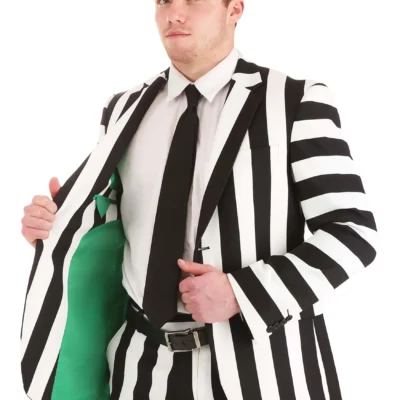 Haizhilan Garment CO., LTD Classic Beetlejuice Men's Blazer -Fun Costumes Store mens classic beetlejuice blazer alt 6