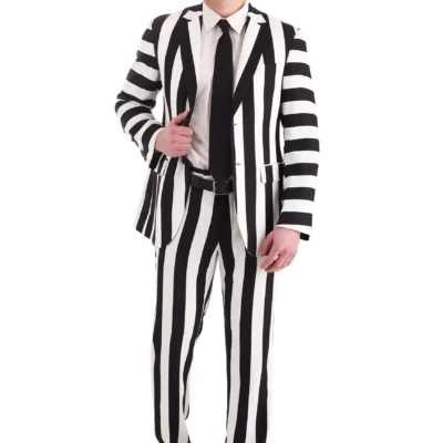 Haizhilan Garment CO., LTD Classic Beetlejuice Suit Pants For Men -Fun Costumes Store mens classic beetlejuice suit pants alt 1