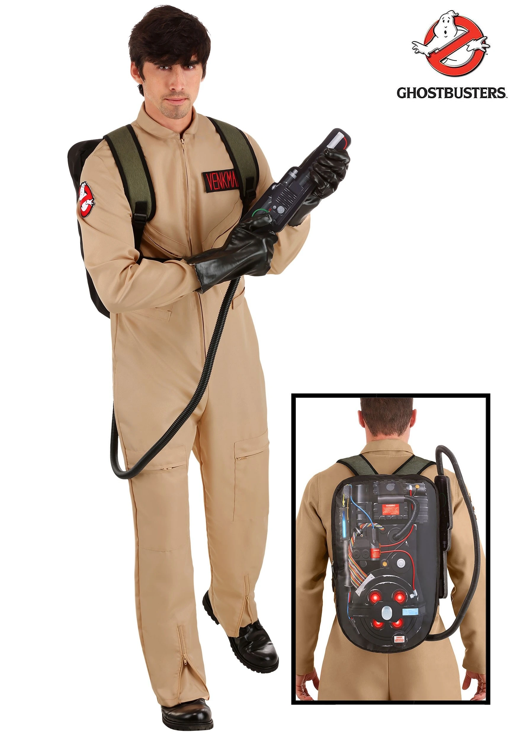 Fun Costumes Deluxe Men's Ghostbusters Costume 4 Fun Costumes Deluxe Men's Ghostbusters Costume - Image 2