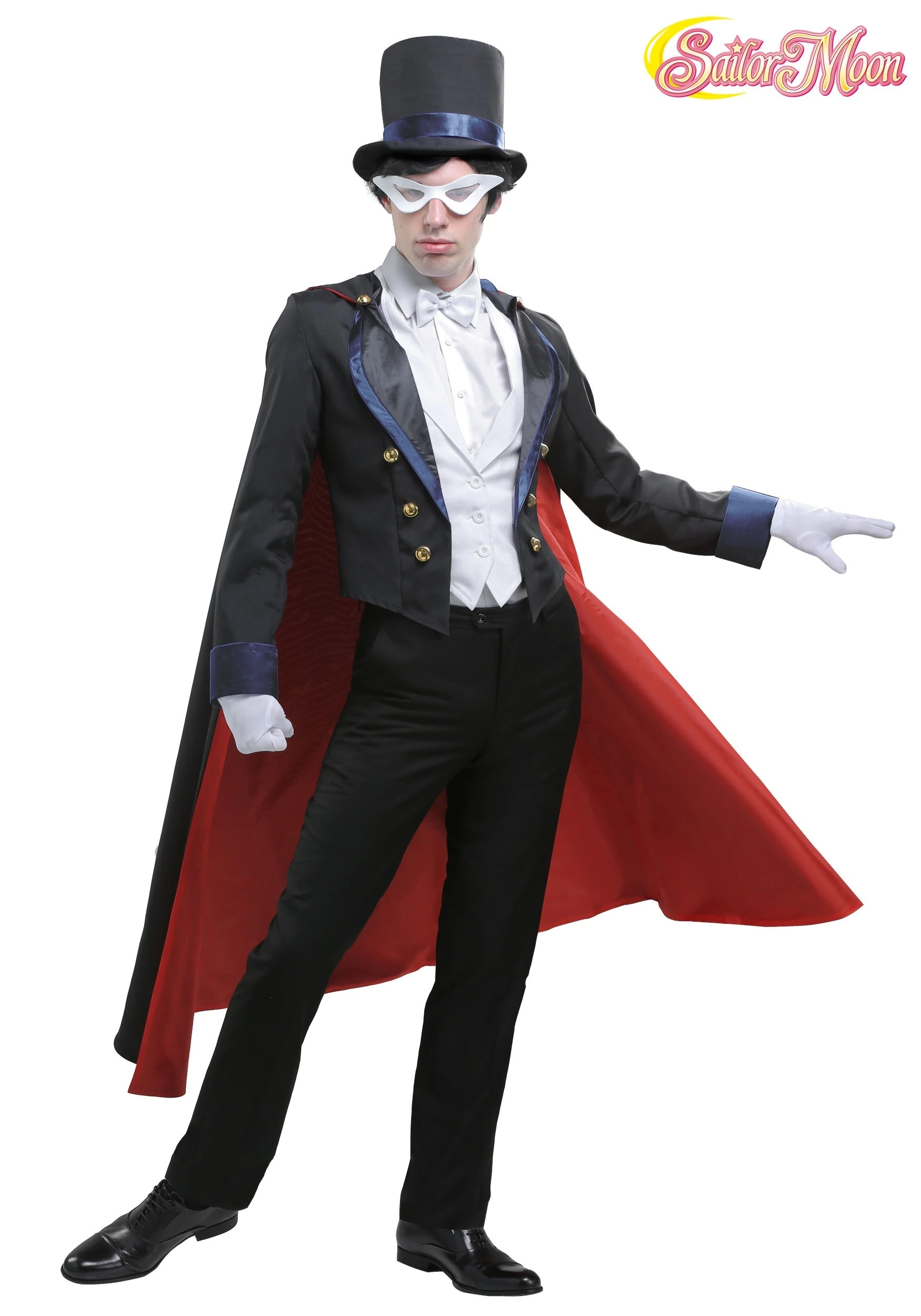 Fun Costumes Men's Sailor Moon Tuxedo Mask Costume 3 Fun Costumes Men's Sailor Moon Tuxedo Mask Costume