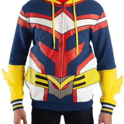 Bioworld Merchandising / Independent Sales My Hero Academia All Might Character Hoodie -Fun Costumes Store my hero academia all might character hoodie alt 2