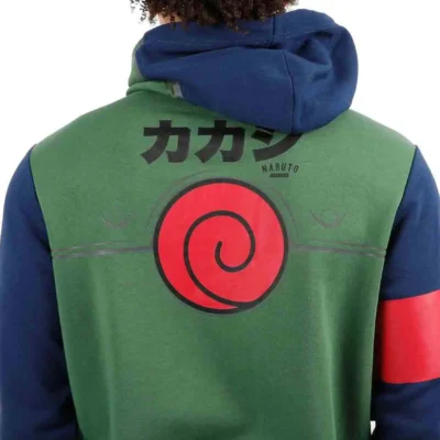 Bioworld Merchandising / Independent Sales Kakashi Cosplay Hoodie From Naruto -Fun Costumes Store naruto kakashi cosplay hoodie alt 2