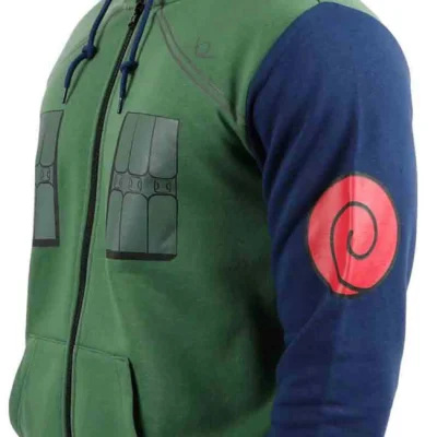 Bioworld Merchandising / Independent Sales Kakashi Cosplay Hoodie From Naruto -Fun Costumes Store naruto kakashi cosplay hoodie alt 3