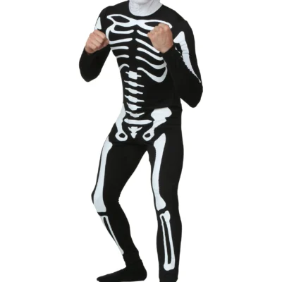 Fun Costumes Plus Size Adult Karate Kid Skeleton Suit Costume