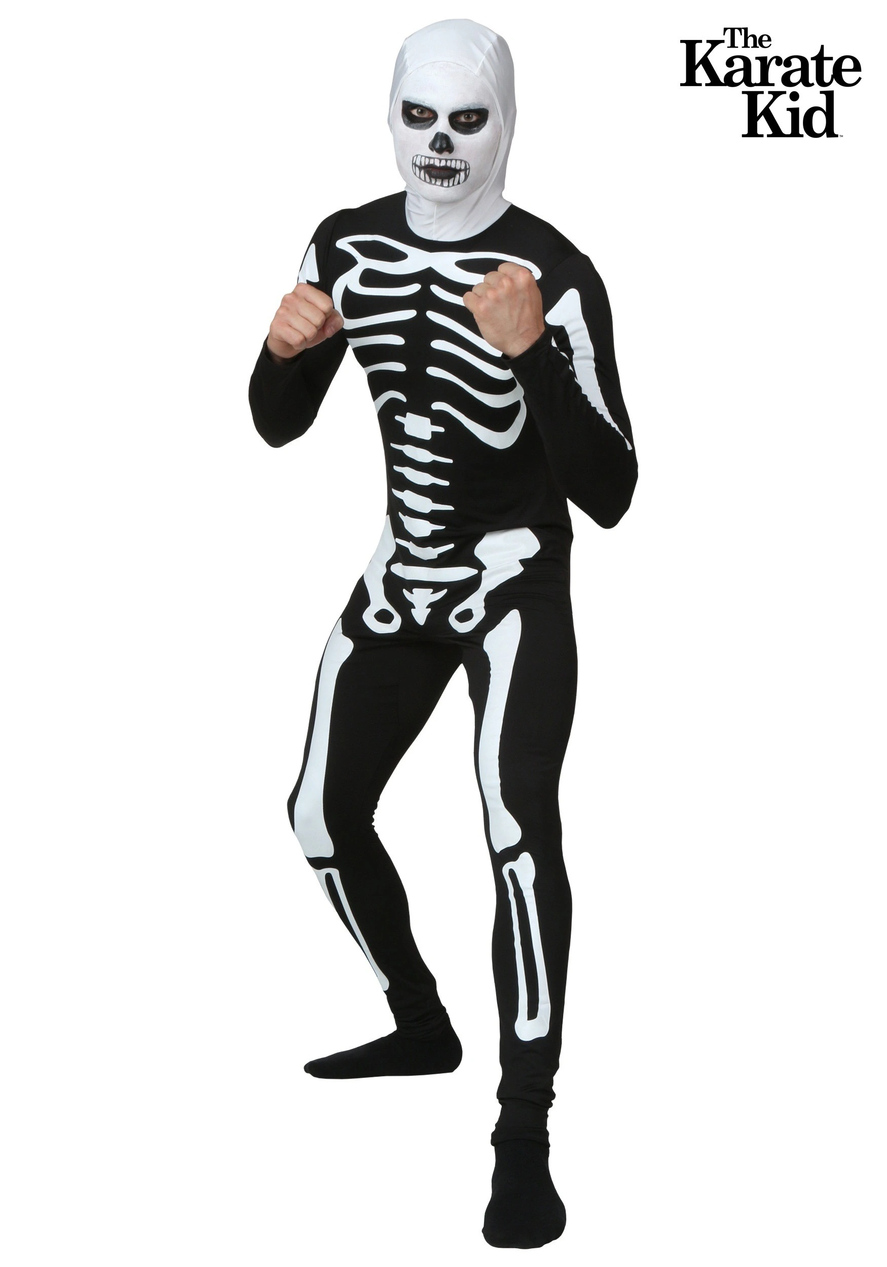 Fun Costumes Plus Size Adult Karate Kid Skeleton Suit Costume 3 Fun Costumes Plus Size Adult Karate Kid Skeleton Suit Costume