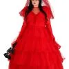 Fun Costumes Plus Size Red Wedding Dress For Women -Fun Costumes Store plus size womens red wedding dress