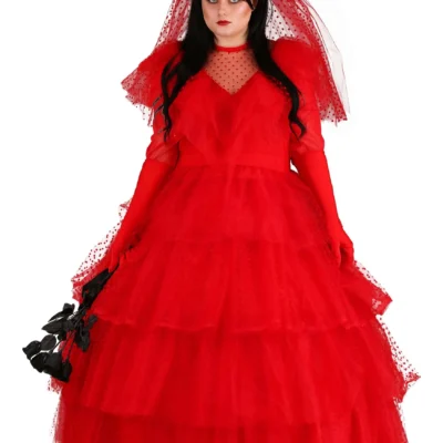 Fun Costumes Plus Size Red Wedding Dress For Women