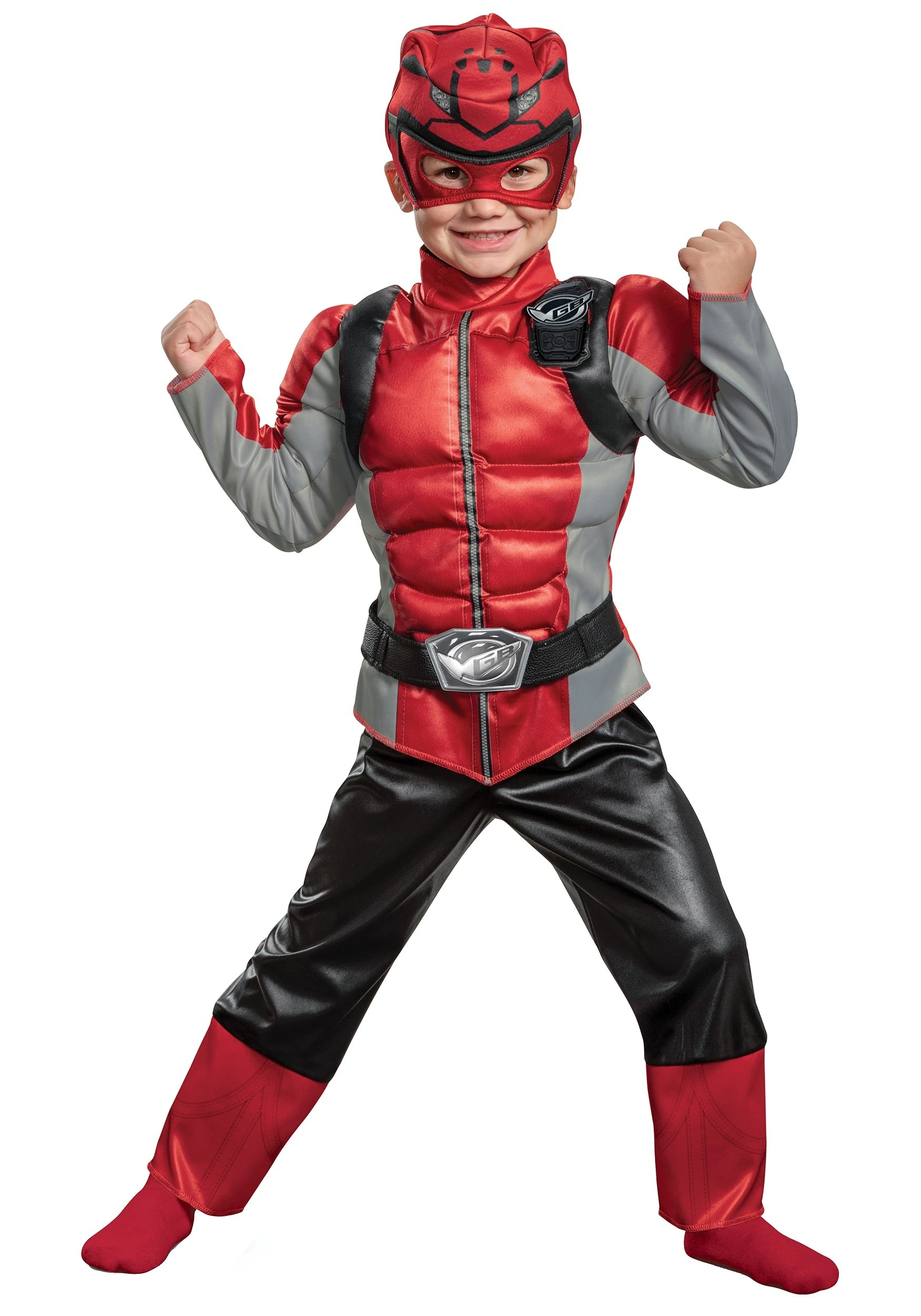 Disguise Power Rangers Beast Morphers Red Ranger Costume For Kids 3 Disguise Power Rangers Beast Morphers Red Ranger Costume For Kids