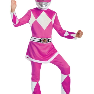 Disguise Girl's Pink Ranger Power Rangers Costume -Fun Costumes Store power rangers girls pink ranger costume alt 2