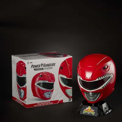 Hasbro Mighty Morphin Power Rangers Lightning Collection Red Ranger Helmet -Fun Costumes Store power rangers lightning collection red ranger helm alt 5