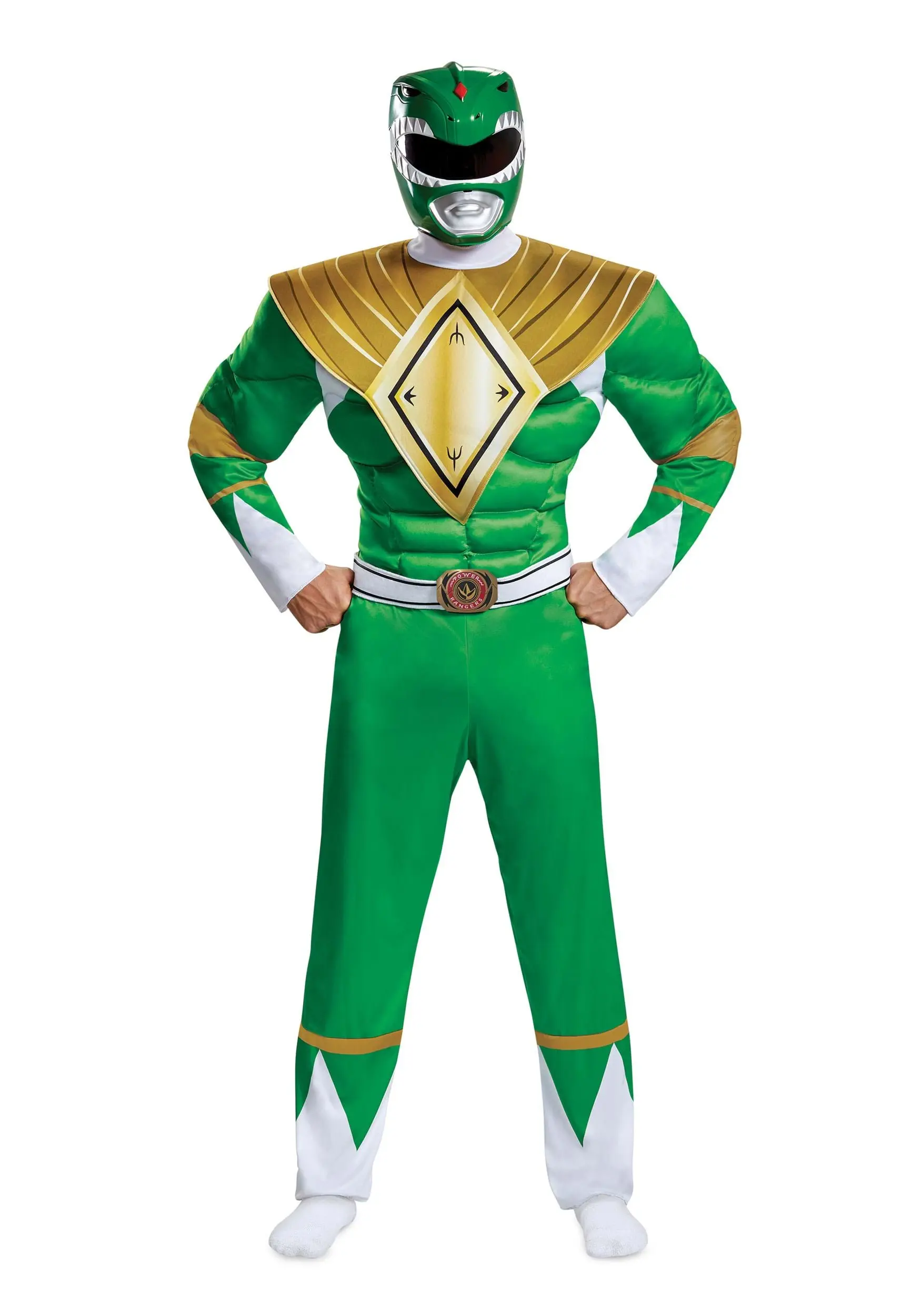 Disguise Power Rangers Green Ranger Men's Costume 5 Disguise Power Rangers Green Ranger Men's Costume - Image 3
