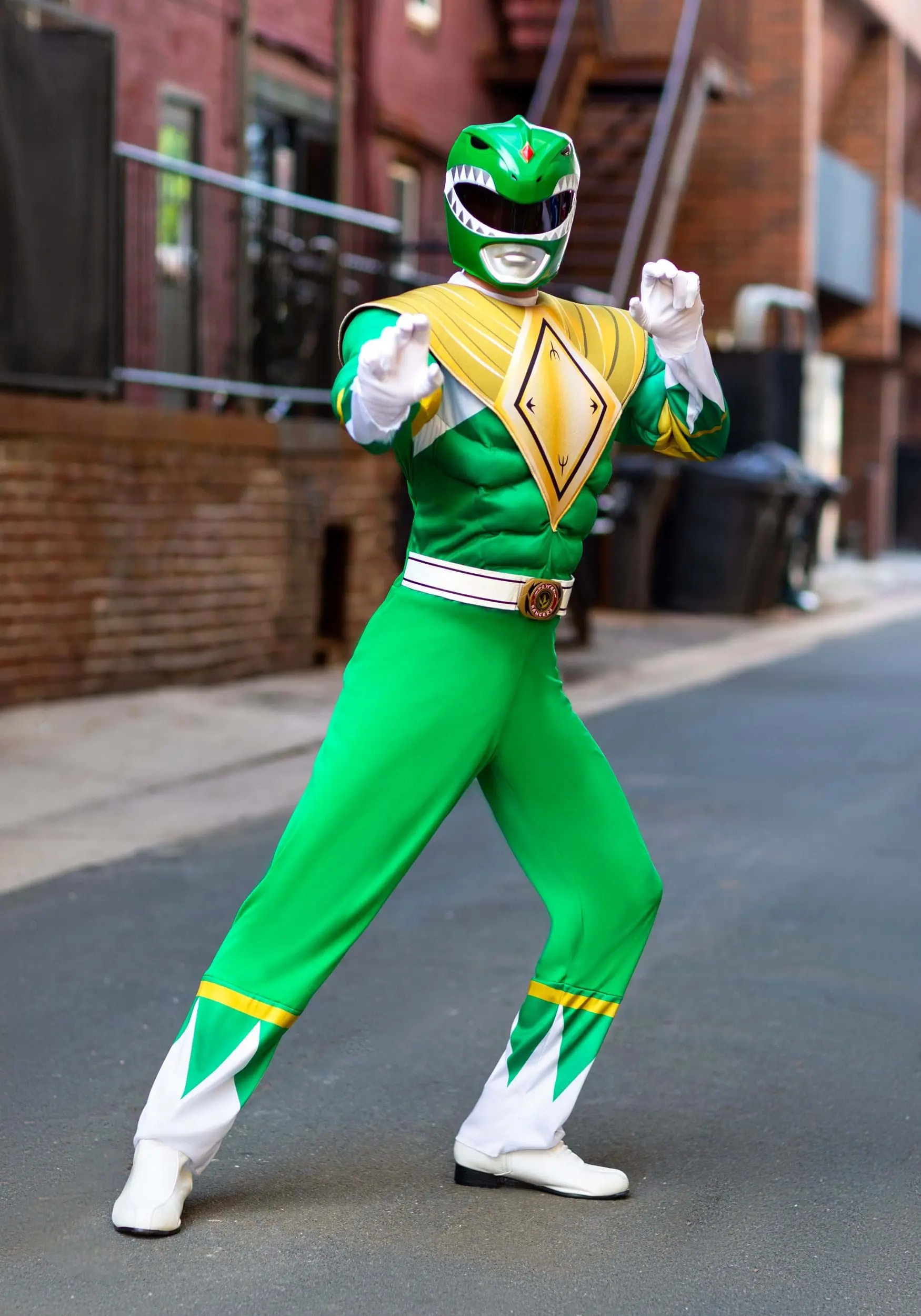 Disguise Power Rangers Green Ranger Men's Costume 3 Disguise Power Rangers Green Ranger Men's Costume