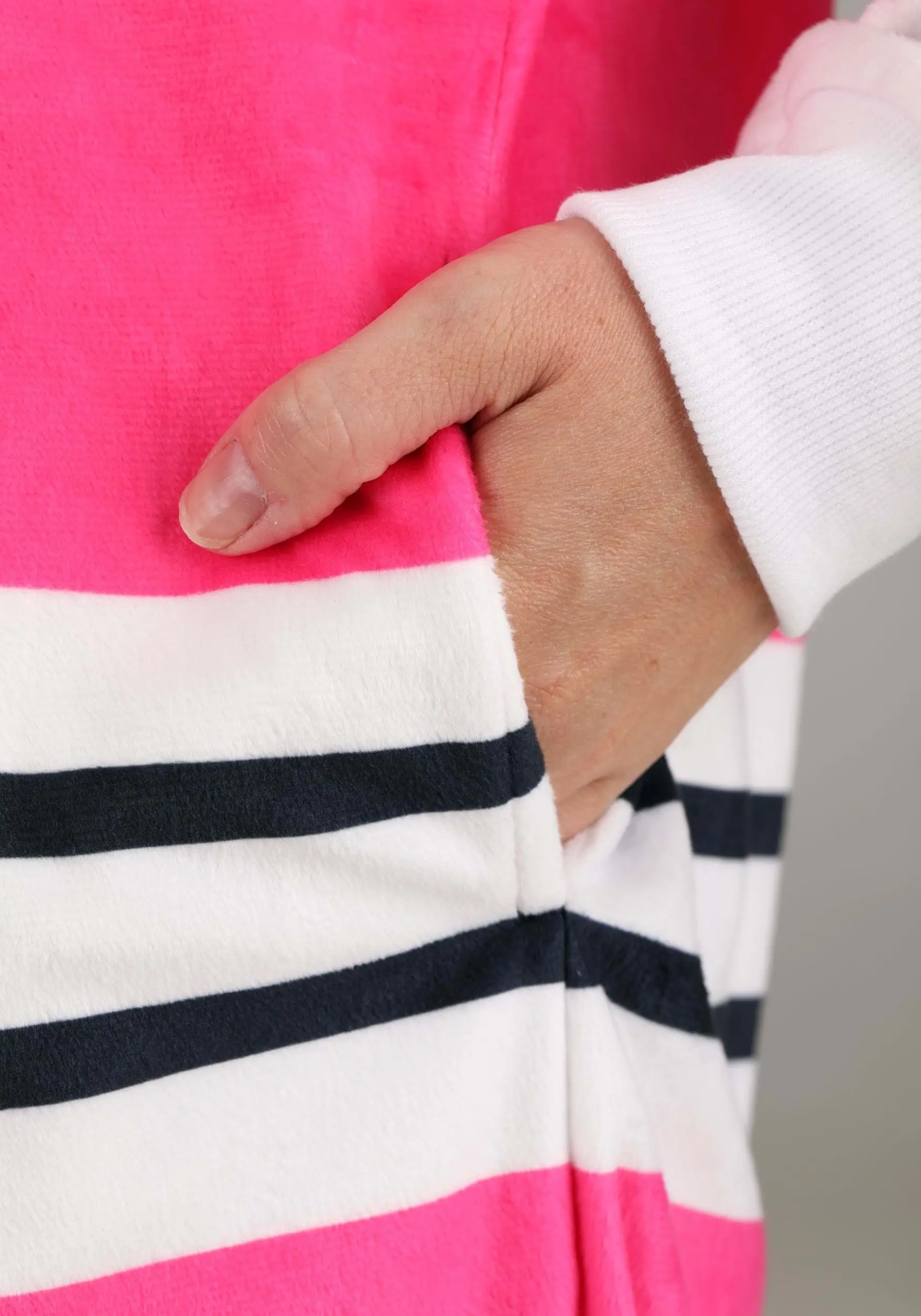 BigWan Apparel Co. Power Rangers Pink Ranger Hooded Union Suit For Adults 7 BigWan Apparel Co. Power Rangers Pink Ranger Hooded Union Suit For Adults - Image 5