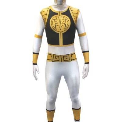 Morphsuits Power Rangers: White Ranger Morphsuit Men's Costume